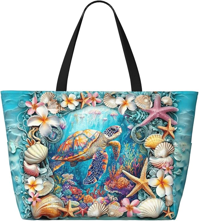 Extra Large Beach Bags For Women, Waterproof Beach Totes Bags For Women, Lightweight Foldable Pool Bag With Zipper
