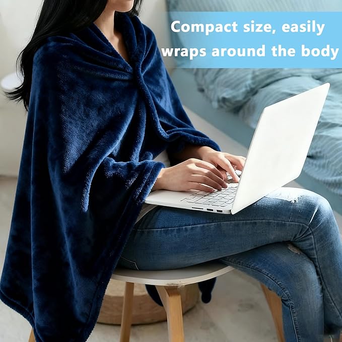 Ponchos for Women, Comfy Wearable Blanket, Gifts for People Who are Always Cold, Winter Shawl for Home, Office, Travel