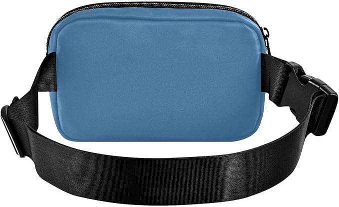 Fanny Pack for Women Men Water Resistant Fashion Waist Packs with Adjustable Strap Belt Bag for Travel Workout Jogging Hiking Steel Blue