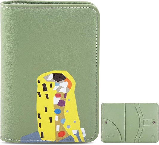 Lychii Passport Holder, Slim Passport Cover Travel Wallet with RFID Blocking, PU Leather Protector Pouch Protective Case for Passports, Boarding Pass, ID Cards
