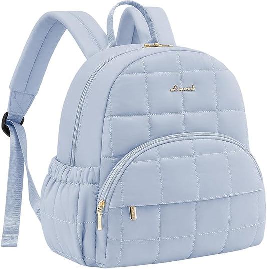 LOVEVOOK Small Backpack Purse for Women, Mini Puffer Backpack with Anti-theft Pocket, Lightweight Quilted Casual Daypack for Daily Work & Travel