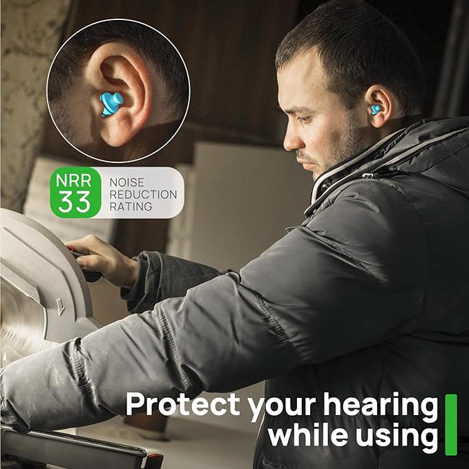 Ear Plugs for Sleeping Noise Cancelling,Reusable Earplugs for Sleeping, Concert, Snoring, Travel, Comfortable Type,33dB NRR 8 Pairs 2 Colors2
