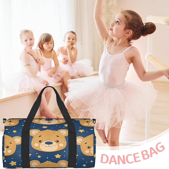 Bears Star Travel Duffle Bag for Women Men, Overnight Weekender Bag, Carry on Tote for Sport Gym