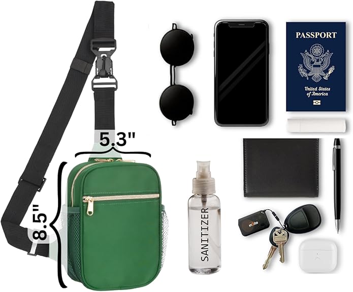 Anti Theft Crossbody Bags for Women & Men Sling Bag with RFID Blocking Travel Crossbody Bags for Women Crossbody Purse