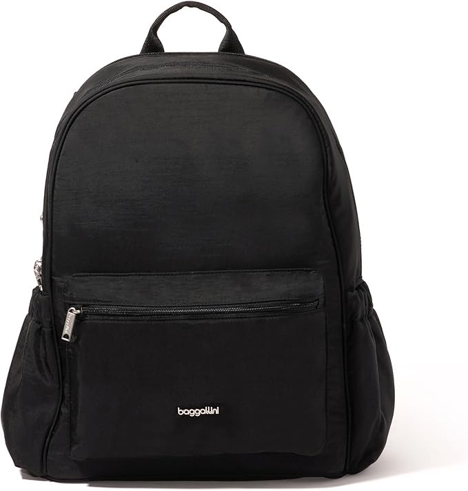 Baggallini Securtex Anti-Theft Laptop Backpack, Black