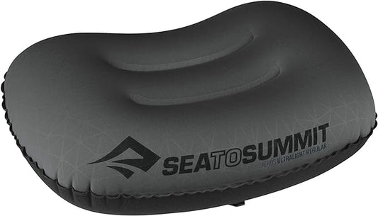 Sea to Summit Aeros Ultralight Inflatable Camping and Travel Pillow, Regular, Grey