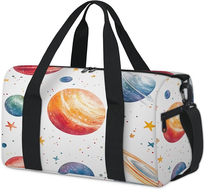 Universe Galaxy Travel Duffle Bag for Women Men, Overnight Weekender Bag, Carry on Tote for Sport Gym