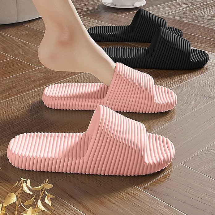 Shower Shoes for Women's Men's Home Slides Quick Drying Non-Slip Indoor Outdoor Slipper for Spa Gym Pool Beach Sandal