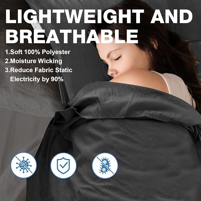 Sleeping Bag Liner, Travel Sheets & Adult Sleep Sack, Ultralight and Portable Summer Sleeping Bag - Ideal for Backpacking, Hotels and Hostels, Business Trips, Camping