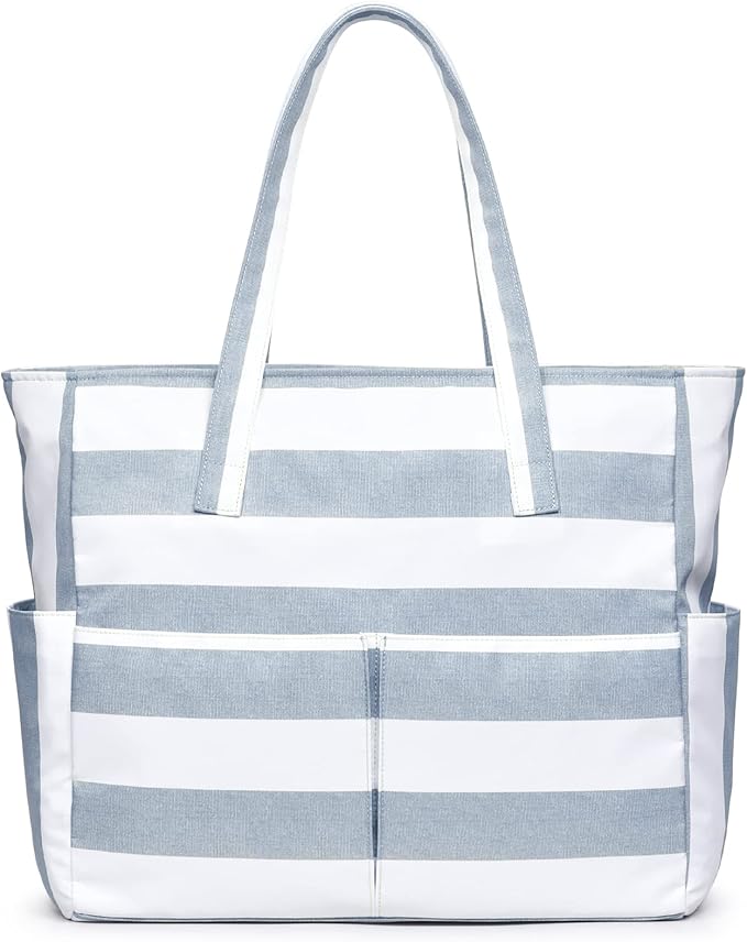 oscaurt Beach Bags for Women Large Waterproof Sandproof Beach Tote Swim Pool Bag with Zipper for Travel Vacation Essentials