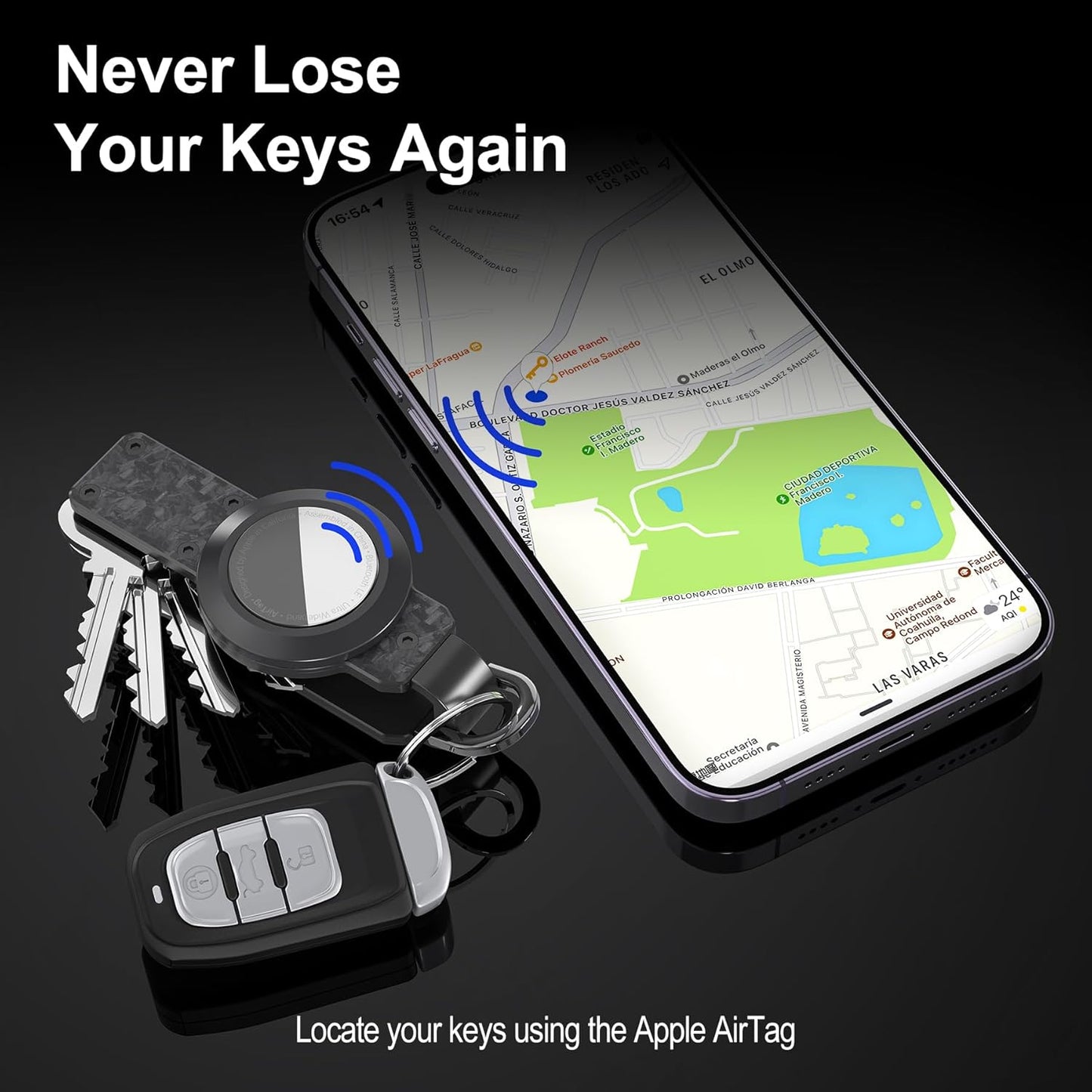 Key Organizer for Men/Women Compact Key Holder Minimalist Key Case Metal Key Chain Key Holder for Keychain Secures 2-6 Keys