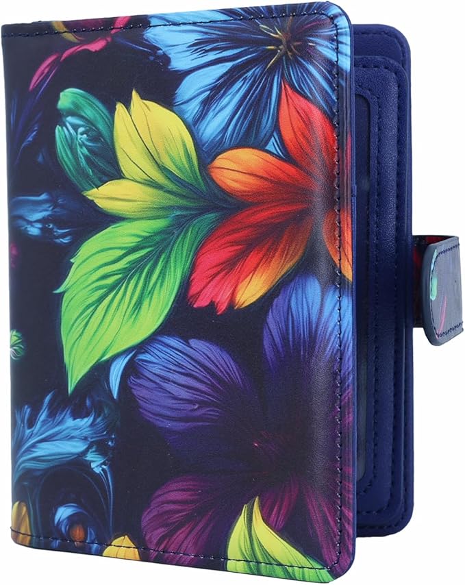 Passport Holder For Travel, RFID Blocking Passport Wallet, Passport Cover Secure & Front Pocket Money Holder For Men & Women, Travel Wallet, Exotic Wild Cluster, Advanced Version