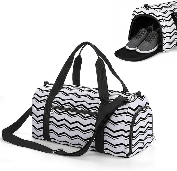 Gym Bag for Men & Women with Shoe Compartment Duffle Bag for Travel Sports Weekender Fitness Overnight Large
