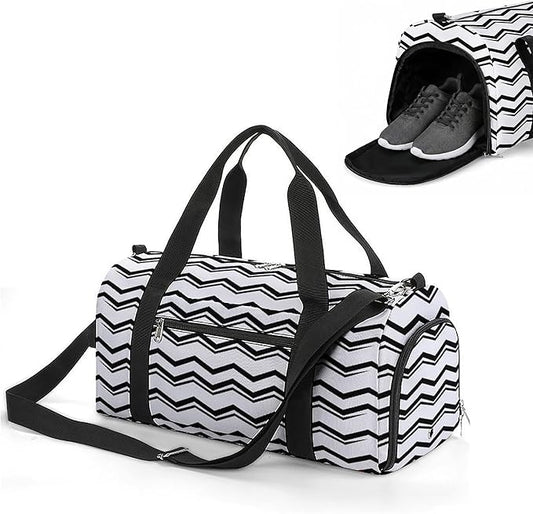 Gym Bag for Men & Women with Shoe Compartment Duffle Bag for Travel Sports Weekender Fitness Overnight Large