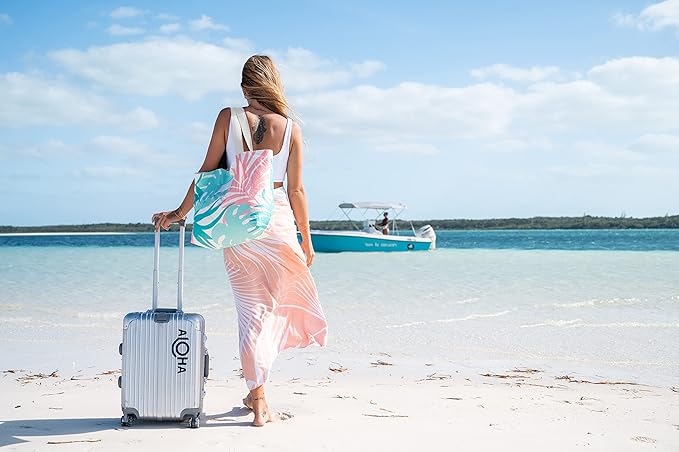 ALOHA Collection Day Tripper Tote | Lightweight, Packable, and Splash-Proof Beach Tote Bag | Easy to Clean