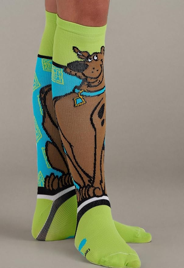 Cherokee Women's 10-15mmHg Compression Socks – Fun Print Knee Highs with Light Support, Soft Feel - PRINTSUPPORT