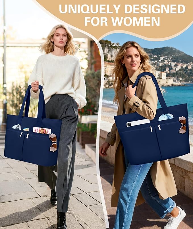 HUANLANG Large Beach Bags for Women Pool Bag with Zipper, Waterproof Sandproof Beach Tote Travel Bag with Wet Pocket | Waterproof, Large capacity, Dry/wet separation, Durable fabric, Cooling function, sandproof