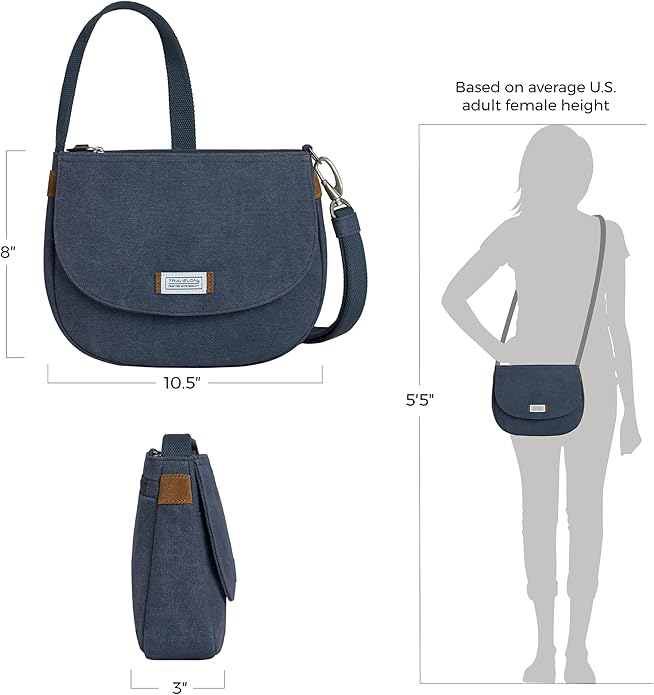 Travelon Anti-Theft Heritage Saddle Crossbody | Anti-Theft