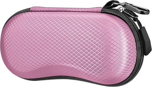 FINTIE Sunglasses Case, Hard EVA Shell Shockproof Sport Glasses Case with Metal Carabiner Travel Zipper Eyeglasses Holder