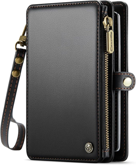 ASAPDOS Passport Holder Wallet Case Wallet for Men Women Black