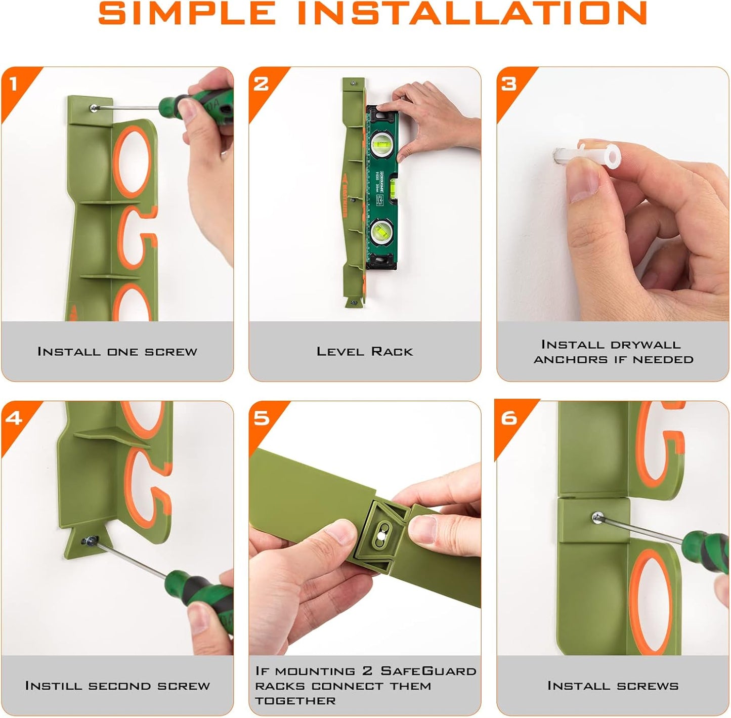 KastKing SafeGuard Fishing Rod Holder for Garage, Wall or Ceiling Mounted Fishing Rod Rack Storage Organizer, Fishing Pole Holder Holds 12 Rods or Combos in Less Than 36 Inches