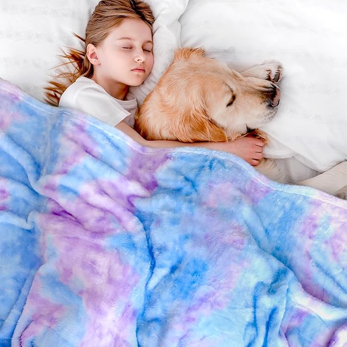 MUGD Soft Blankets Fuzzy Twin Bed Fleece Blanket Kids Warm Throw Blanket for Bed
