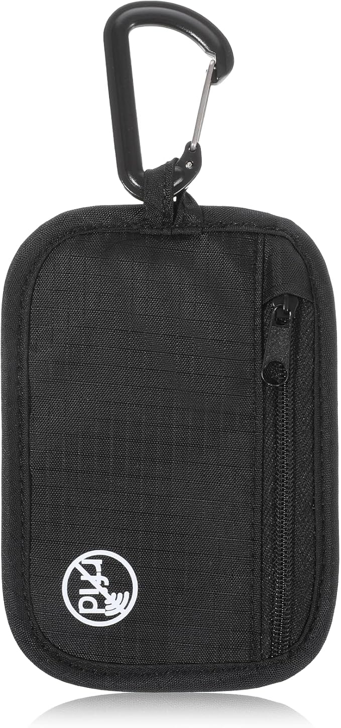 RFID Blocking Clip Stash Pouch Minimalist Hidden Stash RFID Wallet Pickpocket-Proof Organizer Case Lightweight Zipper Organizer Pouch Bag for Cards Boarding Pass ID Money