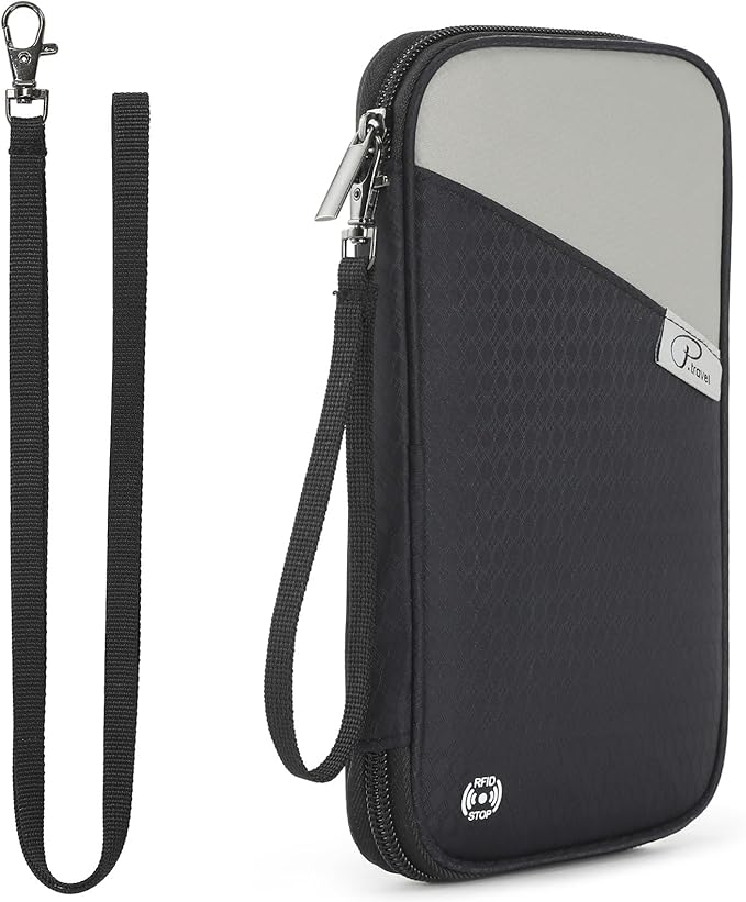 VanFn RFID Travel Passport Wallet, Family Passport Holder, Trip Document Organizer P.Travel Series