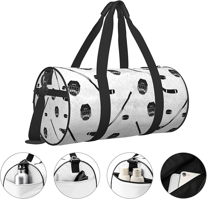 Gym Bag for Women Small Duffle Bag with Multifunctional Pockets Workout Sport Bags for Dance, Fitness, Yoga, Ice Hockey Ball
