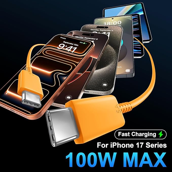 iPhone 16 15 17 Pro Max Charger 30W Type C Chargers USB C Fast Charger Block iPhone 16 Chargers Fast Charging with 10FT C Charging Cable for iPhone 17/17 Pro Max/16/16 Pro Max/15/15 Pro/iPad/Samsung