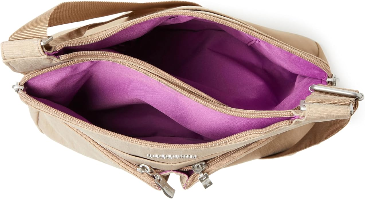Baggallini Crossbody Travel Bag 11x8.5 Lightweight Water-resistant Nylon Handbag