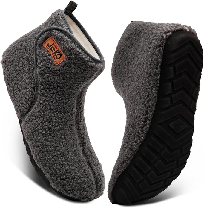 UUBARIS Bootie Slippers for Women Men Furry Warm House Sock Shoes For Indoor Outdoor Travel