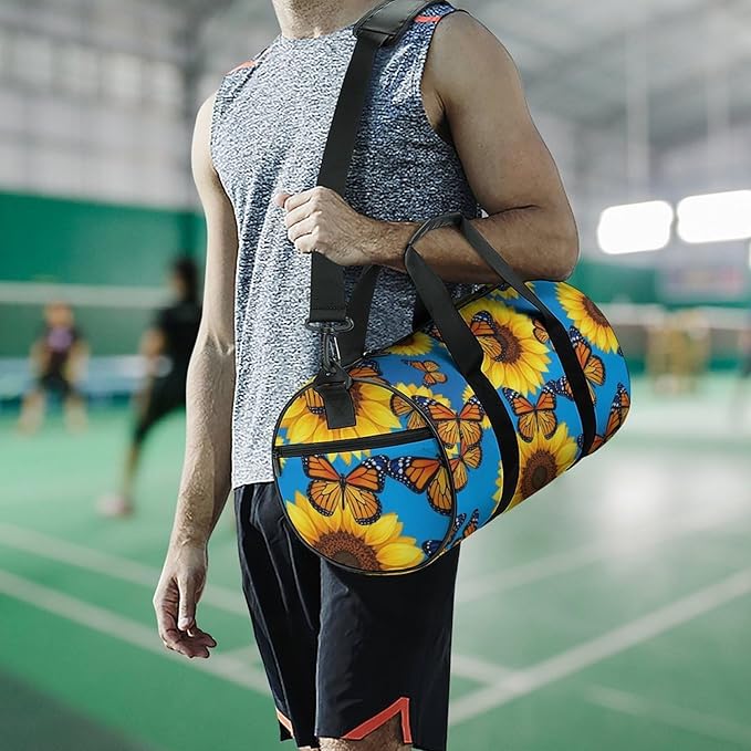 Large Capacity Carry On Weekender Overnight Bag Butterfly (151) Beach Swim Bags Men Women Duffle Bag for Travel, Sports