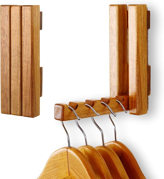 Clothes Drying Rack Wall Mounted, Foldaway Clothes Rail - Multi-Functional Organizer for Laundry Rooms, Hanging Decor, Bathrooms - Adds a Modern Touch to Your Space, Durable and Space-Saving Solution