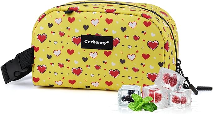 Cerbonny Small Cooler Bag Freezable Lunch for Work School Travel,Leak-Proof Bag,Snack Bags for Kids/Adults,Freezer Bags,Freezable Lunch Bag