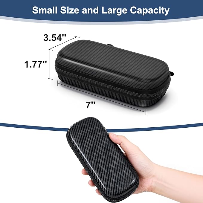 Travel Sunglasses Organizer, Hard Shell Sunglass Case Adjustable Slots for Multiple Sunglass Eyeglass Case
