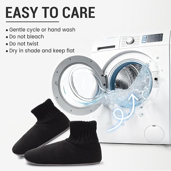 Ultrafun Fuzzy Slipper Socks for Men, Non Slip Warm Plushed Lined Indoor House Socks with Grips Christmas Gifts