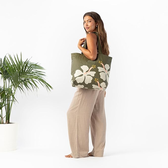 ALOHA Collection Day Tripper Tote | Lightweight, Packable, and Splash-Proof Beach Tote Bag | Easy to Clean
