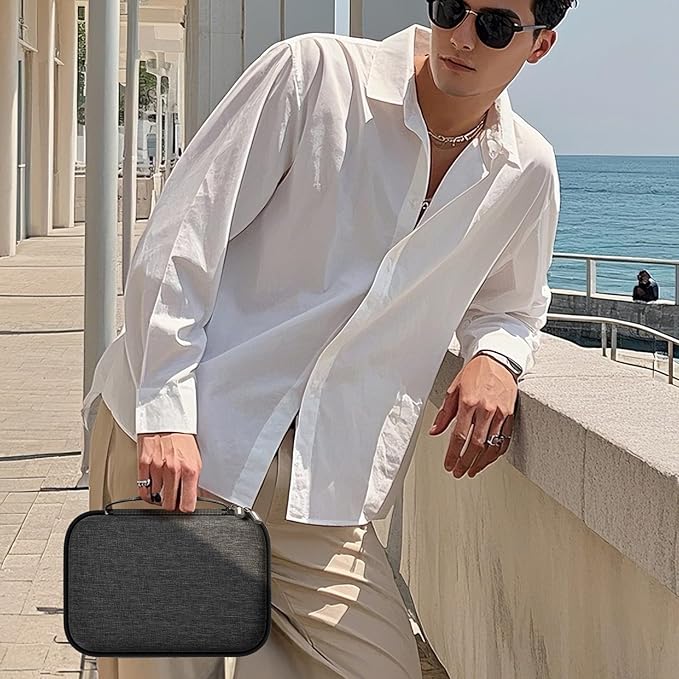 Travel Sunglass Organizer Case for Quay Polarized Sunglasses Men Women, Trendy Glasses Storage Box (Bag Only)