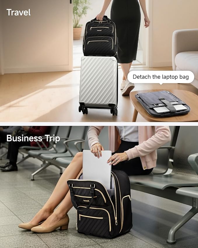LUGGEX Underseat Carry On Luggage with Wheels, UDK Stylish Lightweight Under Seat Luggage, Soft Sided Personal Item Suitcase for Short Trip (UX-Core, Cream White, 16 Inch)
