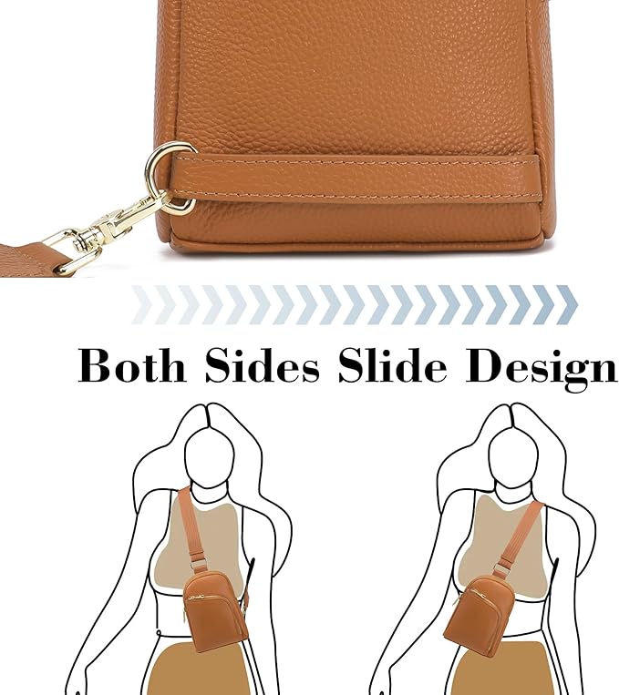 Haytijoe RFID Anti-Theft Sling Bag for Women, Small Crossbody Travel Purse with Locking Zippers, Lightweight Everyday Bag