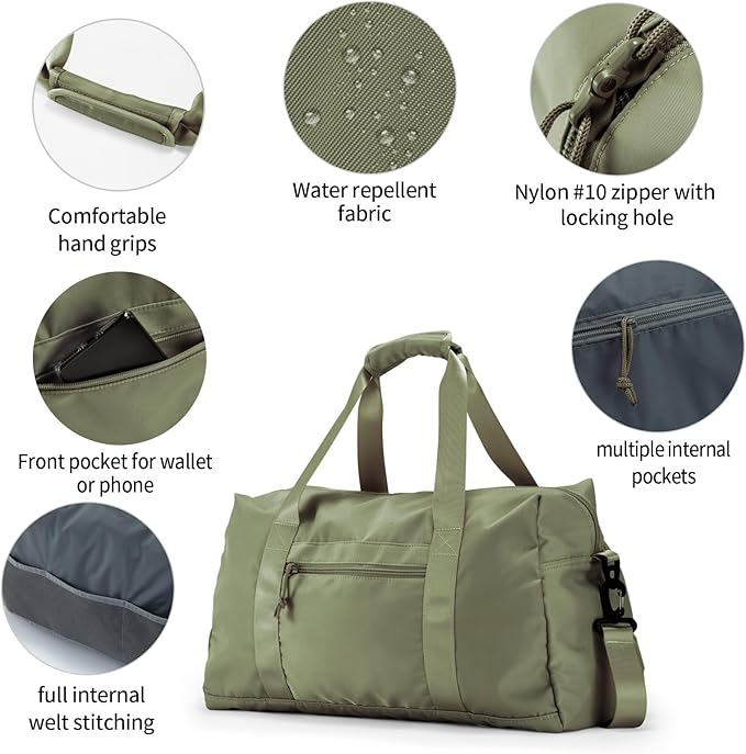 Travel Duffle Bag,Sport Gym Bag for Men And Women with Wet Pocket,Weekender Bag Carry On Tote Bags for Airplane