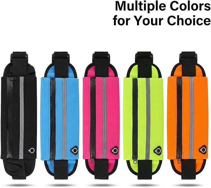 Anti-Theft Invisible Waist Bag, Multifunctional Outdoor Sports Waist Bag with Water Bottle Strap Travel Money Belt Under Clothes, Discreet Under Clothing Security Pouch for Running Men Women (Green)