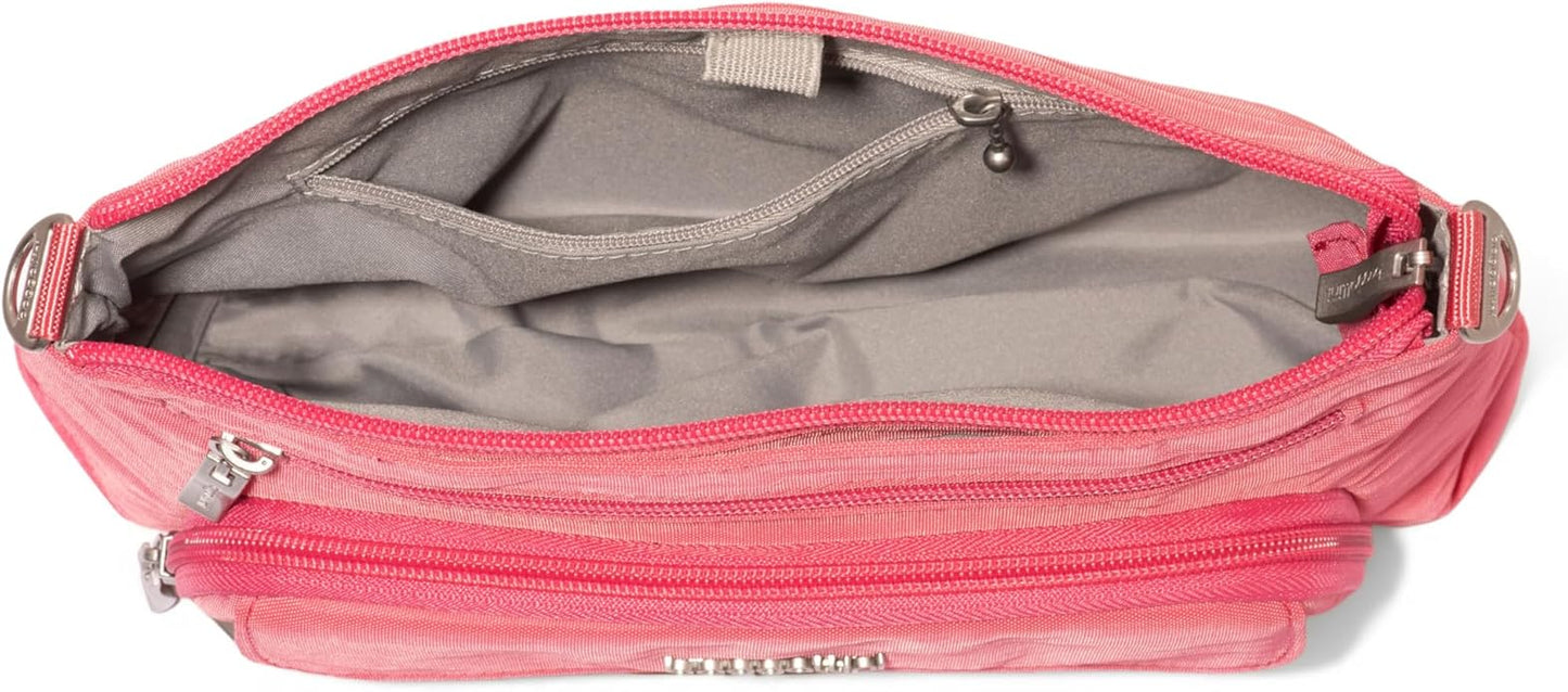 Baggallini Original Everyday 11x7.5 Crossbody Bags Rfid Protected Lightweight Nylon Zippered Travel Purse
