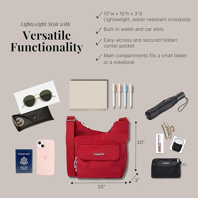 Baggallini Women Criss Cross Crossbody Bag