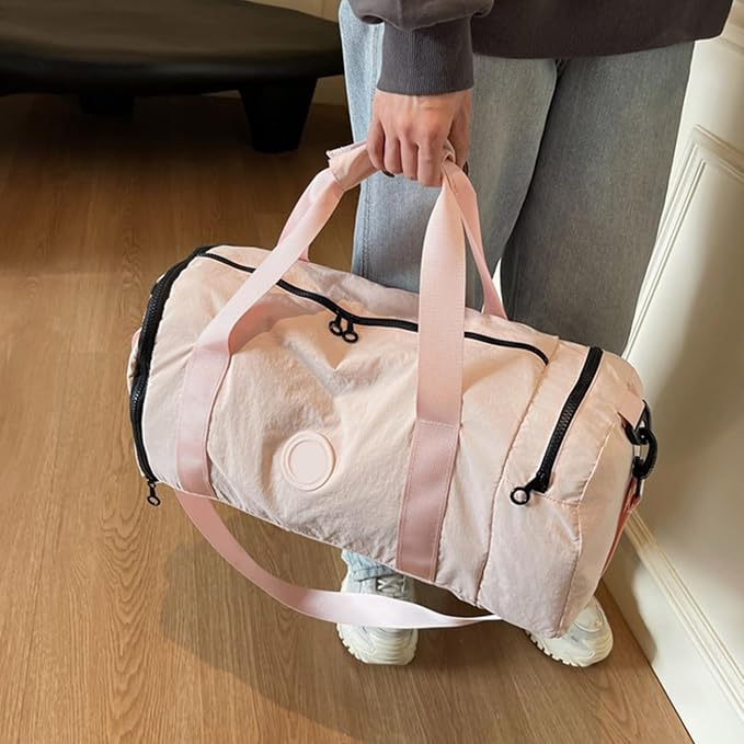 Large Capacity Gym Travel Bags with Separate Shoe Compartment and Wet Dry Pockets for Outdoor Sports Fitness Trip