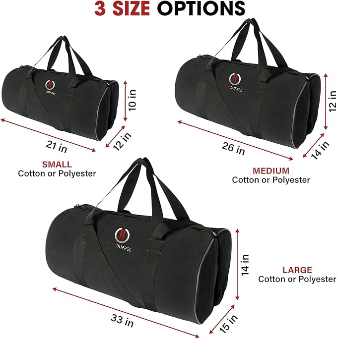 Bag – Convertible 2-in-1 Gym and Travel Bag with Dual Large Pockets, Adjustable Center Gap, Water Repellent Polyester, Perfect for Sports, Fitness, and Weekend Trips (Medium Size)