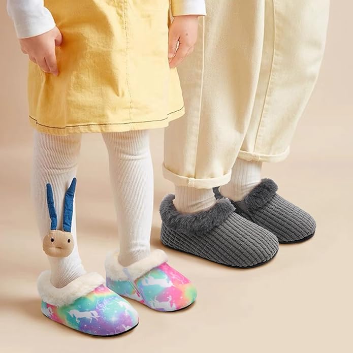 Centipede Demon Toddler Slippers for Boys Girls Slip on Kids Baby Toddlers House Shoes Lightweight Barefoot Furry Sock Shoes Indoor Outdoor Warm Walking Shoes
