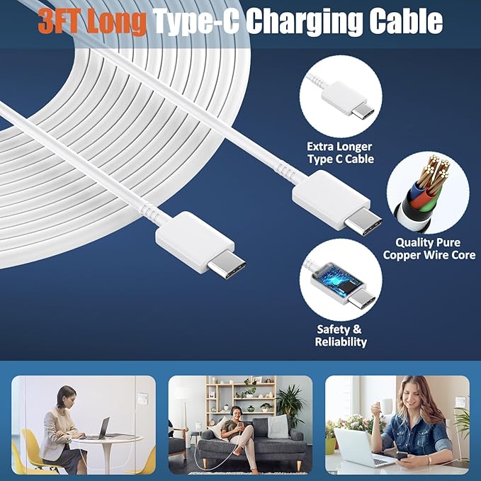 iPhone 16 15 17 Pro Max Charger 30W Type C Chargers USB C Fast Charger Block iPhone 16 Chargers Fast Charging with 6FT C Charging Cable for iPhone 17/17 Pro Max/16/16 Pro Max/15/15 Pro/iPad/Samsung