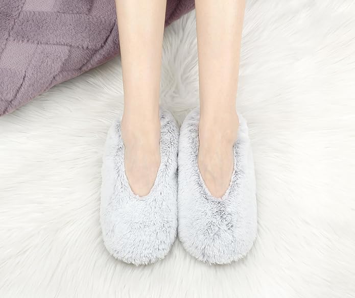 DICUIRD Women's Ballerina Slippers Lightweight House Slippers with Stretchable Heel Design